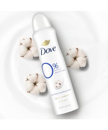 Dove 0% Aluminum Deodorant Dry Spray Cotton Flower & Sandalwood 3 Count for 48-Hour Protection Aluminum Free 4 oz Cotton Flower and Sandalwood 4 Ounce (Pack of 3) - Buy Online on GoSupps.com