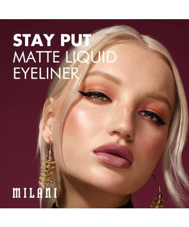 Milani Stay Put Matte Liquid Eyeliner - Long-Lasting, Smudge-Proof Black Espresso Pen - Buy Online on GoSupps.com