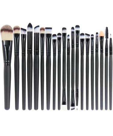 EmaxDesign 20 Pieces Makeup Brush Set Professional Face Eye Shadow Eyeliner Foundation Blush Lip Makeup Brushes Powder Liquid Cream Cosmetics Blending Brush Tool - Buy Online on GoSupps.com