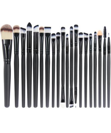 EmaxDesign 20 Pieces Makeup Brush Set Professional Face Eye Shadow Eyeliner Foundation Blush Lip Makeup Brushes Powder Liquid Cream Cosmetics Blending Brush Tool