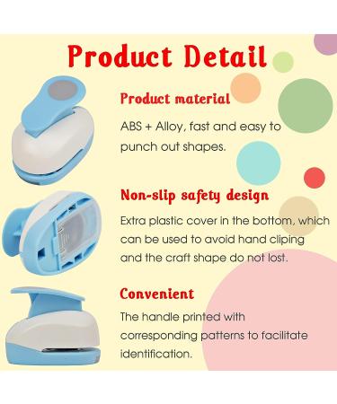 ECOHU 1-Inch Circle Hole Punch for Crafts - Handmade Paper Tool for Scrapbooking, Cards, DIY Arts - Buy Online on GoSupps.com