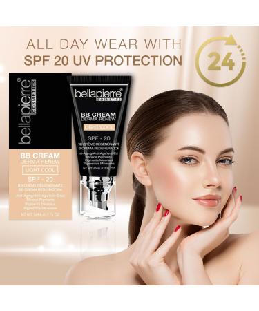 Bellapierre BB Cream SPF 20 - 48g Tan | Concealer, Foundation, Moisturizer | Non-Toxic, Paraben-Free | Pump Top Applicator - Buy Online on GoSupps.com