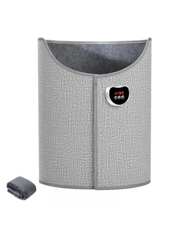 Lanmou electrical foot warmer Graphen Foot warmers Fast heating pillows with 8 temperature settings and 4 timers settings foot warmers leg warmer winter office heating for women and men gray