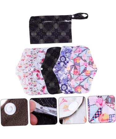 Organic Cloth Menstrual Pad Set | Reusable & Washable Aunt Towel, Mama Cloth, Panty Liners | 7pcs Eco-Friendly Menstrual Napkins & Towels - Buy Online on GoSupps.com