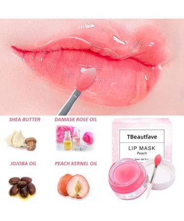 Lip Sleeping Mask Lip Balm Overnight Lip Mask Peach Lip Salve Skincare Lip Oils Lip Moisturiser for Dry Chapped Peeling Cracked Lips Fades Lip Lines Lip Balms for Moisture Lip Care - Buy Online on GoSupps.com