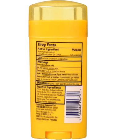 Arm & Hammer UltraMax Women's Antiperspirant Deodorant - Powder Fresh 2.6 oz - Buy Online on GoSupps.com