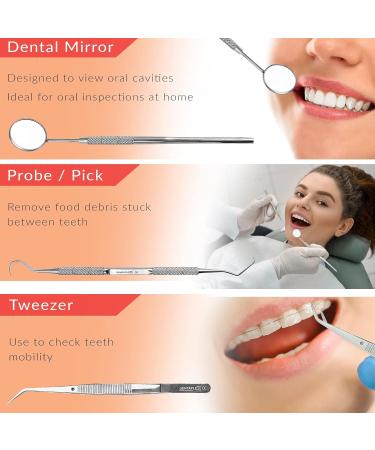 Dentablex Tartar Remover Set | Dental Care for Home & Pets | Interdental Cleaner & Tooth Mirror for Ultimate Oral Hygiene - Buy Online on GoSupps.com