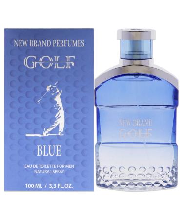 New Brand Perfumes New Brand Golf Blue Men EDT Spray 3.3 oz 3.3 Ounce (Pack of 1)
