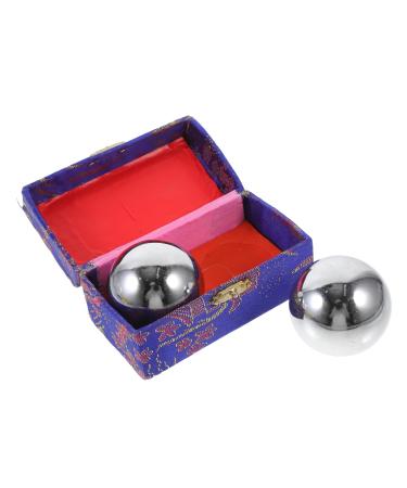 Healvian 2st Fitness handball For older people Massage ball Handrolling balls Hand balls made of brass gently rolling balls hand massage device portable relaxation ball turn the ball