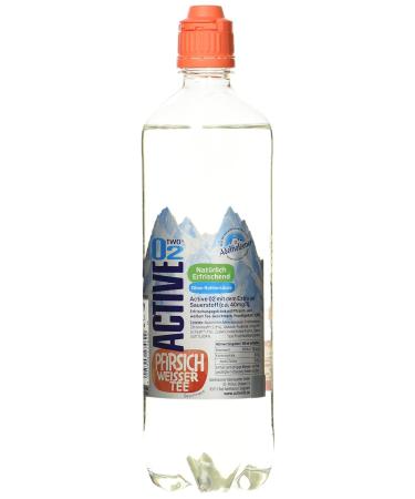 Buy Active O2 Natural Peach White Tea - Pack of 8 (Disposable 750 ml Bottles) | International Shipping Available - Buy Online on GoSupps.com