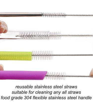 Silicone Bottle Brush Cleaner Soft Silicone Baby Bottle Brush for Cleaning Water Bottles Baby Bottles Thermoses Glasses Cups Wine Glass Food Jars (Pink) - Buy Online on GoSupps.com