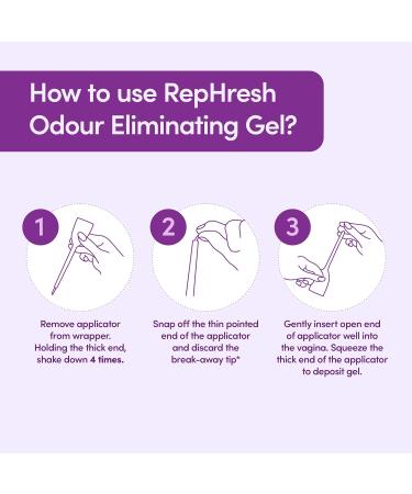 RepHresh Odour Eliminating Vaginal Gel 12 Days of Freshness 4 Pre-Filled Applicators - Buy Online on GoSupps.com