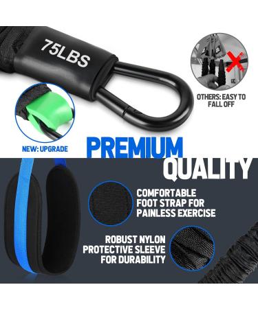 Heavy Duty Pull Up Assistance Bands | Adjustable Weight/Size with Fabric Feet Mats | Upgrade Your Strength Training - Buy Online on GoSupps.com