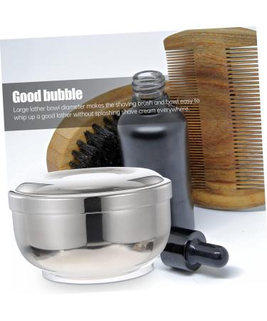 Minkissy Foam Shaving Cup - Rustproof Steel Travel Soap Holder for Hair Care & Razor Foam - Buy Online on GoSupps.com