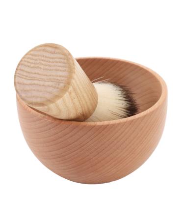 Razor brush set for men premium bristles effective cleaning compact and portable fine workmanship durable material wooden quota animal smooth surface long