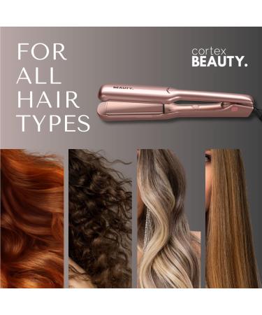 Cortex Beauty Professional Flat Iron | 1.75" Salon Straightener - Rapid Heat Technology for Silky Straight Hair - Rose Gold - Buy Online on GoSupps.com