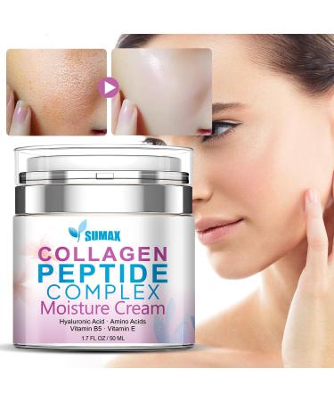 Advanced Collagen Face Moisturizer Cream for Women | Day & Night Hydration with Hyaluronic Acid & Vitamins - Buy Online on GoSupps.com