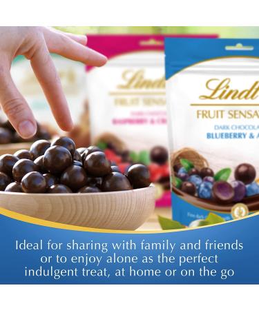 Lindt FRUIT SENSATION Chocolat noir myrtille et a a pochette 150 g - Buy Online on GoSupps.com