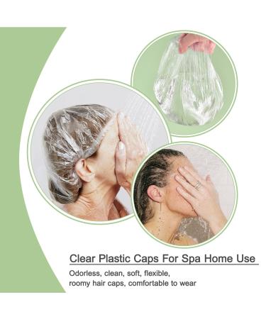 Buy Sopito Disposable Shower Caps - 100 Large Waterproof Plastic Caps for Bath Spa & Travel - Buy Online on GoSupps.com
