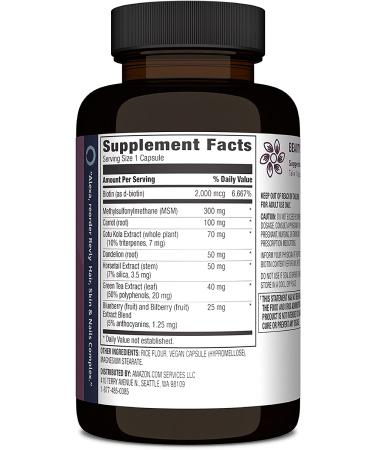 Revly Vegan Hair Skin & Nails Complex with Biotin 2000mcg - 90 Capsules - 3 Month Supply - Buy Online on GoSupps.com