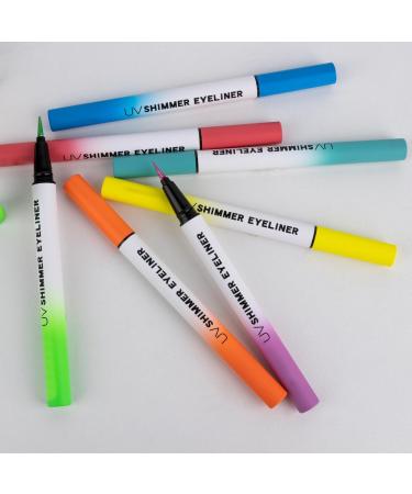 Fluorescent Eyeliners Sparkling Shine Waterproof Eyeliner | Long-Lasting Glossy Pigmented Makeup Pen for Girls and Women Evening Parties and Performances - Buy Online on GoSupps.com