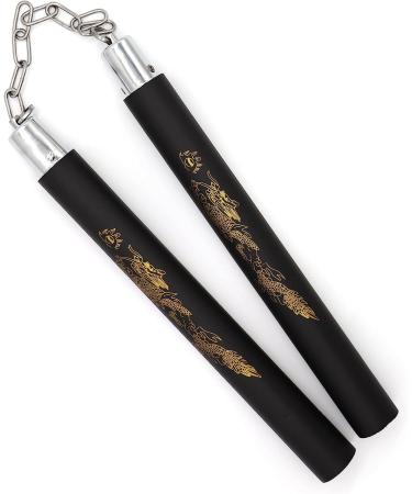 CKINCC Nunchucks - Safe Foam Rubber Training Sticks for Kids & Adults - Martial Arts Black2 - Buy Online on GoSupps.com