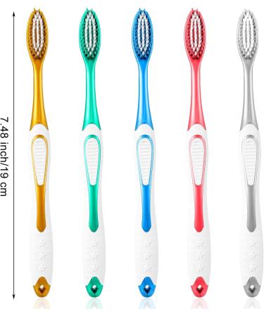 Sibba 5-Piece Soft Bristle Manual Toothbrush Set | Portable Oval Brush Heads for Gentle Oral Care | Ideal for Sensitive Gums & Stain Removal - Buy Online on GoSupps.com