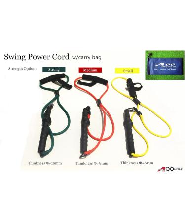 A99 Golf Power Swing Cord Resistance Bands Exercise Fitness Yoga or Pilates Workout Gym Sports Golf Training Aids Power Swing Cord Right Hand 3pcs with Blue Carry Bag Pouch Great Gift (Resistance: 1pc Strong 1pc Medium 1pc Smaill) - Buy Online on GoSupps.com