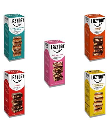 Lazy Days Cookie Pick N Mix - Choose From 4+ Flavours | Choc Orange Slice Millionaire's Shortbread Rocky Road Tiffin | Gift Set for Cookie Lovers Pack 4 (150g) Pack of 4