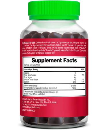 Prunelax Gummies Red 5.29oz - Natural Digestive Support | Buy Online - Buy Online on GoSupps.com
