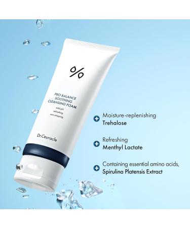 Dr.Ceuracle Pro Balance Soothing Cleansing Foam - Moisture Rich Gel to Foam Daily Cleanser with Refreshing and Hydrating Finish (150 ml / 5.07 fl. oz.) - Buy Online on GoSupps.com