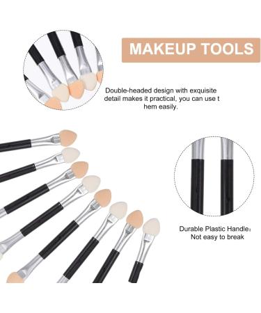 BIUDECO 20pcs Latex Eye Shadow Stick Sponge Dual Sided Eyeshadow Brush Cosmetic Makeup Plastic - Buy Online on GoSupps.com