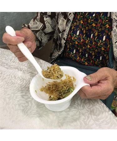 Disabled Adaptive Curved Utensils Easy Grip Cutlery Eating Aids Utensil Adaptive Utensils Spoon for Hand Tremors Arthritis Parkinson S or Elderly Left - Buy Online on GoSupps.com