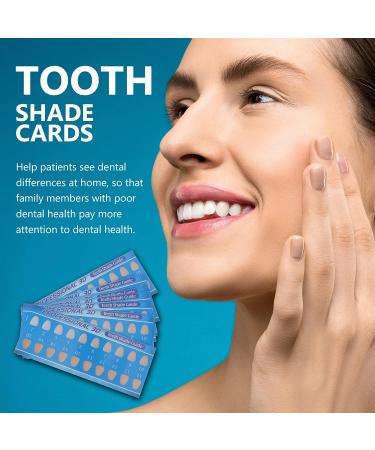 50Pcs Healeved Veneers Teeth Shade Guide - Dental Tool for Whitening & Bleaching - Color Chart for Dentist - Oral Care Supplies - Buy Online on GoSupps.com