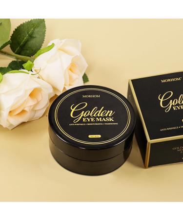 Brightening Eye Masks with Caffeine & Hydrolyzed Collagen - Hydrating Under Eye Patches for Dark Circles & Puffiness - Gold Collagen - Buy Online on GoSupps.com