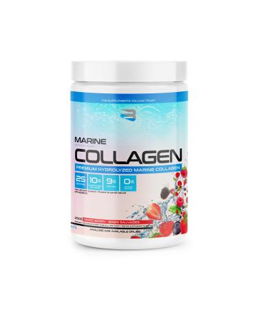 Believe Supplements Marine Collagen: Strong Bones Vibrant Skin and Rapid Recovery | Infused with Vitamin C & Magnesium for Enhanced Health & Wellness (Mixed Berry)