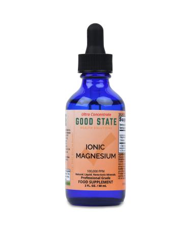 (Glass Bottle) Good State Liquid Ionic Magnesium Ultra Concentrate (10 Drops Equals 50 mg - 100 Servings per Bottle) - Buy Online on GoSupps.com