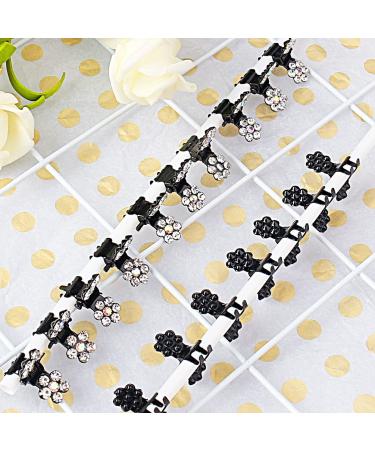 36 Pcs Mini Crystal Hair Clips for Women and Girls - White Rhinestone Hair Accessories - Buy Online on GoSupps.com