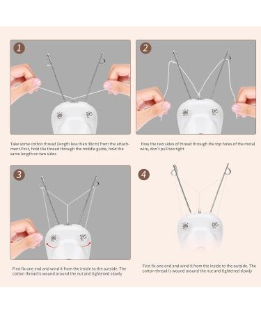 Buy Electric Thread Epilator - Painless Hair Remover for Women | USB Charged Gold Face & Body Hair Removal - Buy Online on GoSupps.com