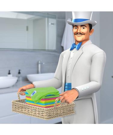 MR.SIGA Microfiber Cleaning Cloths - Pack of 12 (12.6x12.6) - Lint-Free & Ultra-Absorbent - Buy Online on GoSupps.com