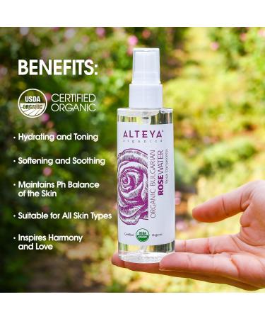 Buy Altenya Bio Rosenwasser Spray 100ml - 100% USDA Organic Damascus Rose Water | Pure Natural Floral Essence - Alteya Organics - Buy Online on GoSupps.com