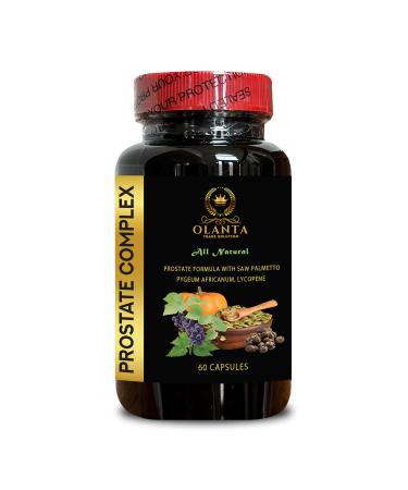 Natural Prostate Support for Men with Pumpkin Seed & Herbal Extracts for Routine Daily Wellness & Comfort | Gentle Balanced Formula | 1 Bottle 60 Capsules
