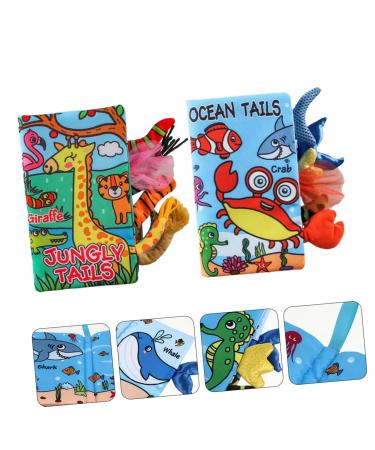 Abaodam Tear-Resistant Fabric Book Set | Newborn Interactive Animal Toy | Soft Fabric Children's Gift | Durable Baby Book - Perfect for Birthdays - Buy Online on GoSupps.com