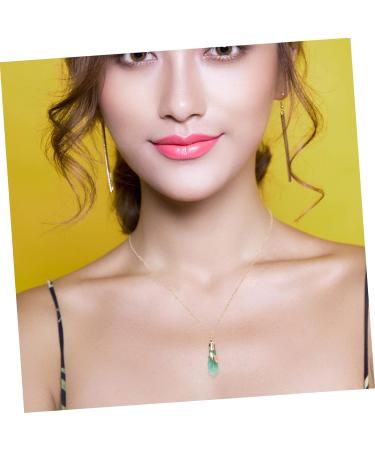 KALLORY 1pc Crystal Rough Necklace Healing Crystal Necklace Clavicle Chain Neck Decoration Grace Miss Tennis - Buy Online on GoSupps.com