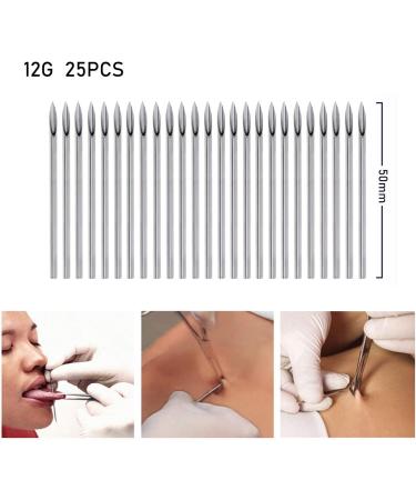 100Pcs Sterile Body Piercing Needles - 12G 14G 16G 18G for Ear & Nose Piercings - International Shipping Available - Buy Online on GoSupps.com