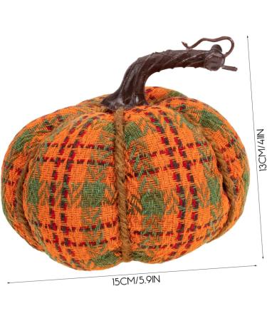OUNONA Thanksgiving Pumpkin Decor Ornament Pumpkin Pin Cushions Fabric Photo Prop Fake Pumpkin Household Colorful 15x15cm - Buy Online on GoSupps.com