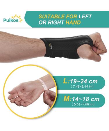 Puikos Medium Right Hand Wrist Brace for Carpal Tunnel Tendonitis & Arthritis Adjustable Support for Wrist Pain Relief - Buy Online on GoSupps.com
