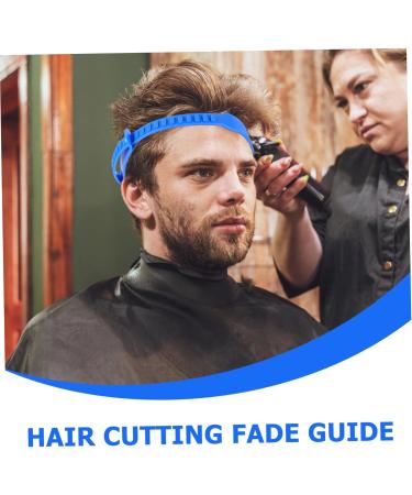 IWOWHERO DIY Adjustable Silicon Head Band Silicone Molds Silicone Strap for Shaping Silicone Fade Guide Silicone Haircut Band Hair Fade Guide Haircut Tool Headband Child Modeling 68x4.4cm Blue - Buy Online on GoSupps.com