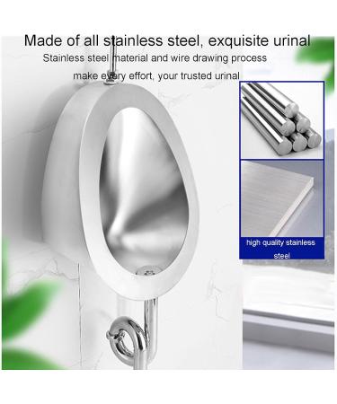 Stainless Steel Integrated Men's Urinals Wall-Mounted Vertical Toilets Induction Drainage Public Toilet Suitable for Use in Schools Hospitals Office Buildings Hotels (C) - Buy Online on GoSupps.com