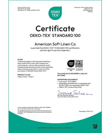 American Soft Linen 100% Turkish Carded Cotton 6-Piece Towel Set - 560 GSM - Super Soft - Light Blue - Buy Online on GoSupps.com